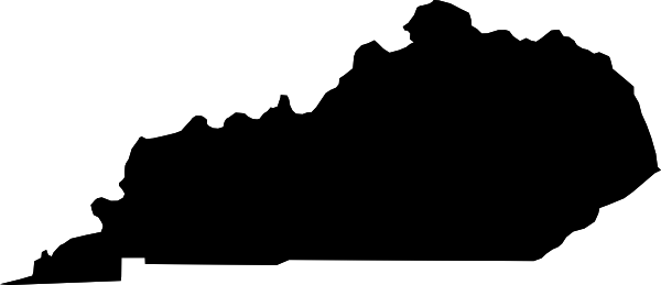 600x259 Best Photos Of Maps Of Kentucky State Silhouette