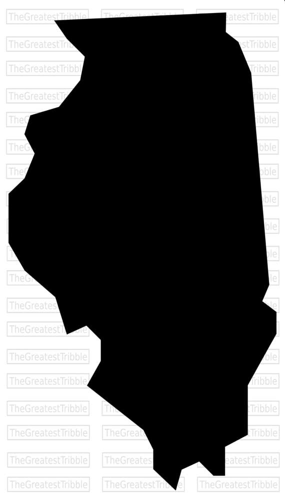 570x1004 Illinois State Map Svg Png Jpg Vector Graphic Clip Art