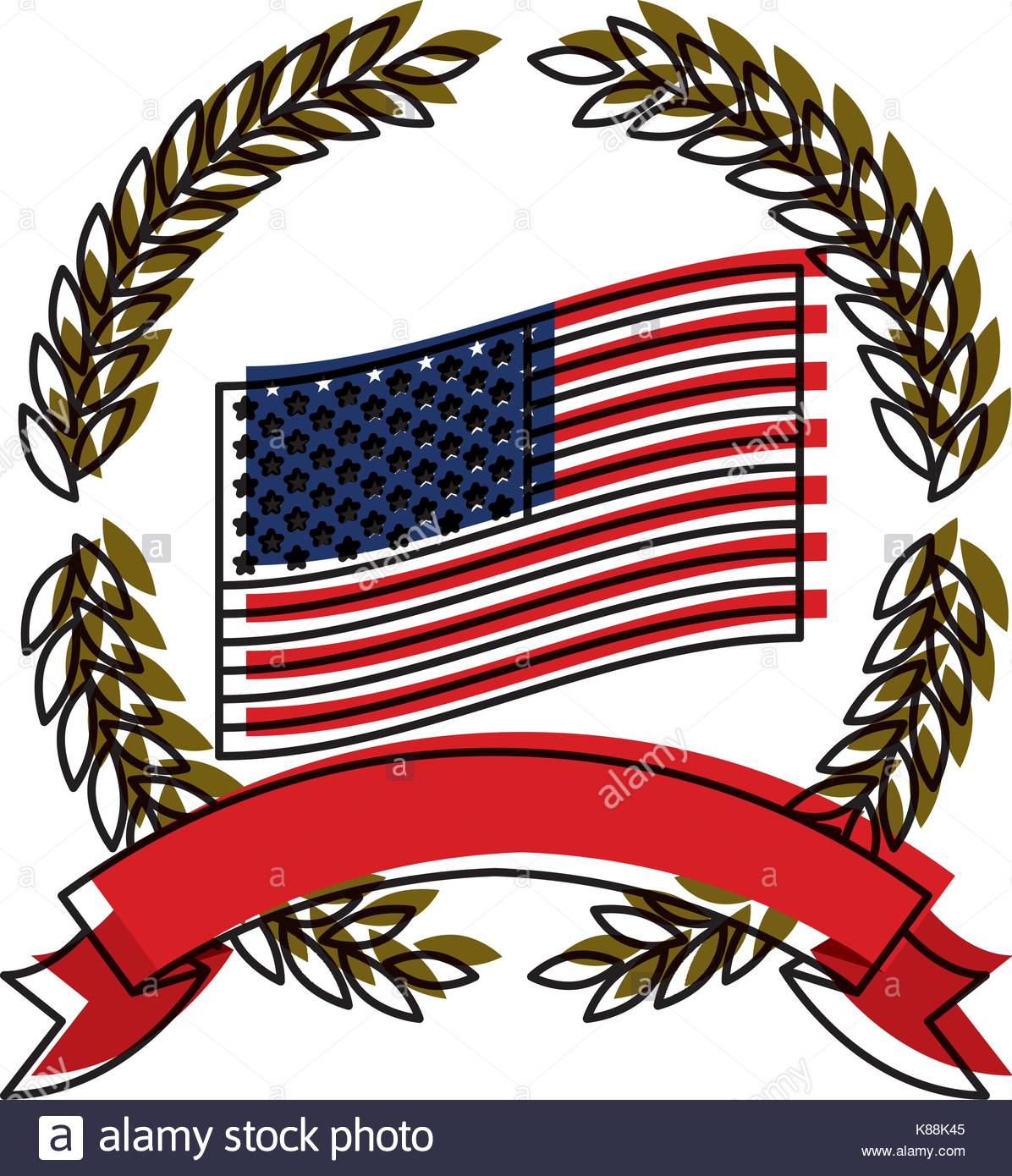 1196x1390 United States Flag Inside Of Circle Of Olive Branches And Ribbon