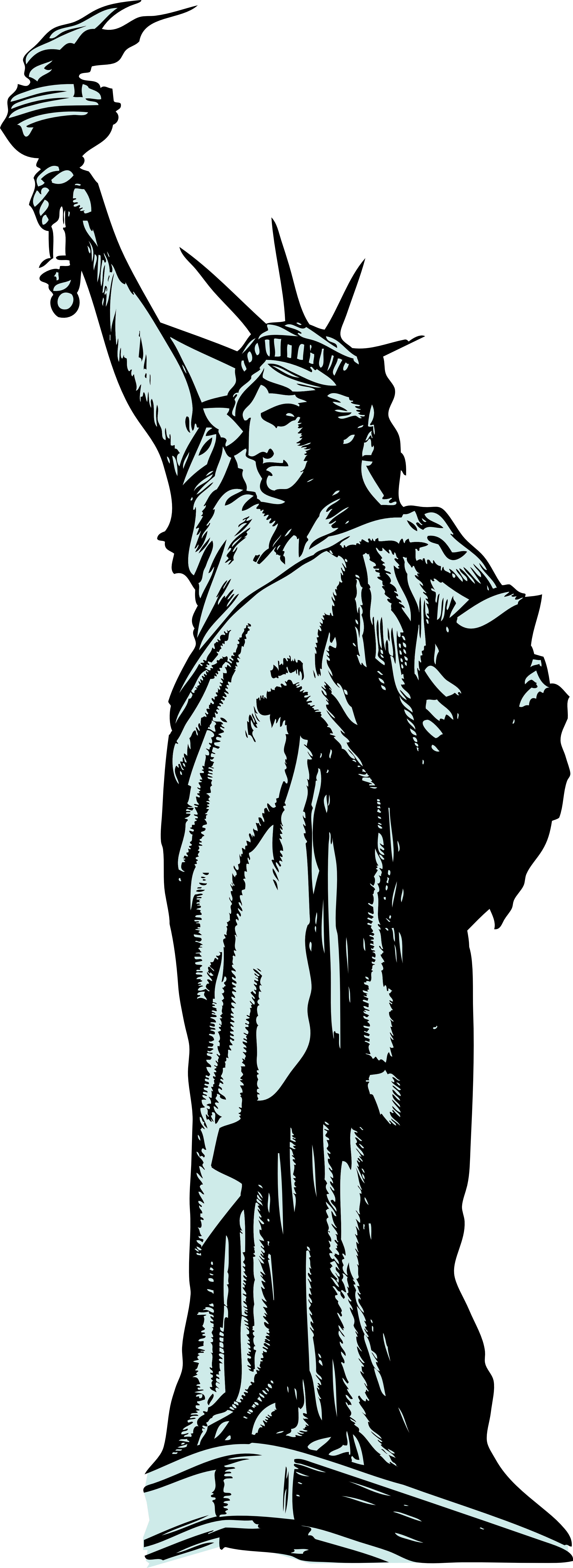 2555x6996 Image For Gt, Statue Of Liberty Silhouette Clip Art
