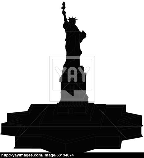 467x512 Statue Of Liberty Vector Silhouette Vector