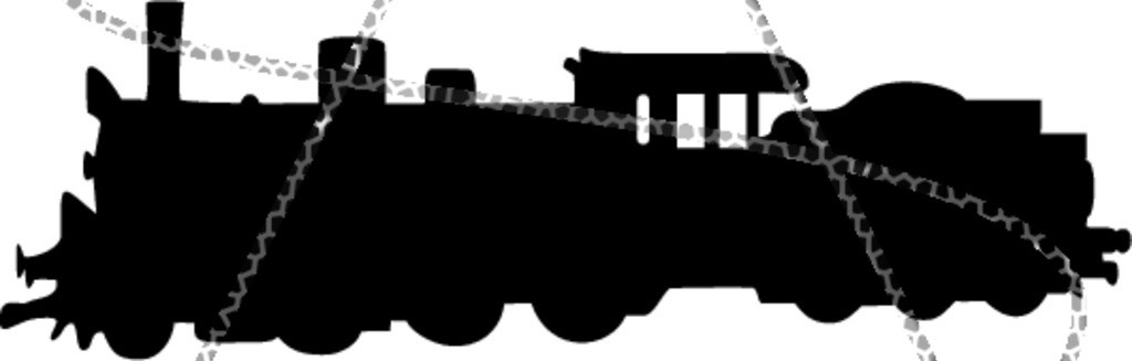 1024x327 Silhouette Of A Steam Train Rail Transportation Amp Locomotion