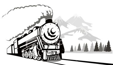 380x220 Steam Train And Train Line