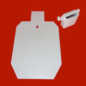 300x300 23 Ipsc Silhouette 38 Ar500 Steel Target Hanger And 2x4 Hook