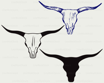 340x270 Skull With Horns Etsy