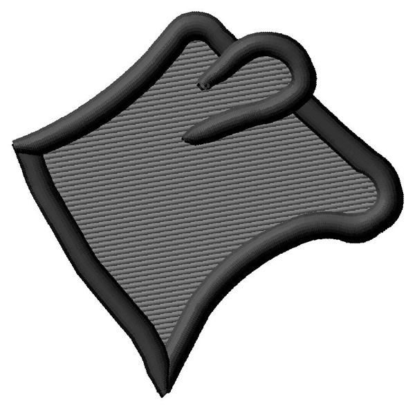 600x590 Steer Head Silhouette Embroidery Designs, Machine Embroidery