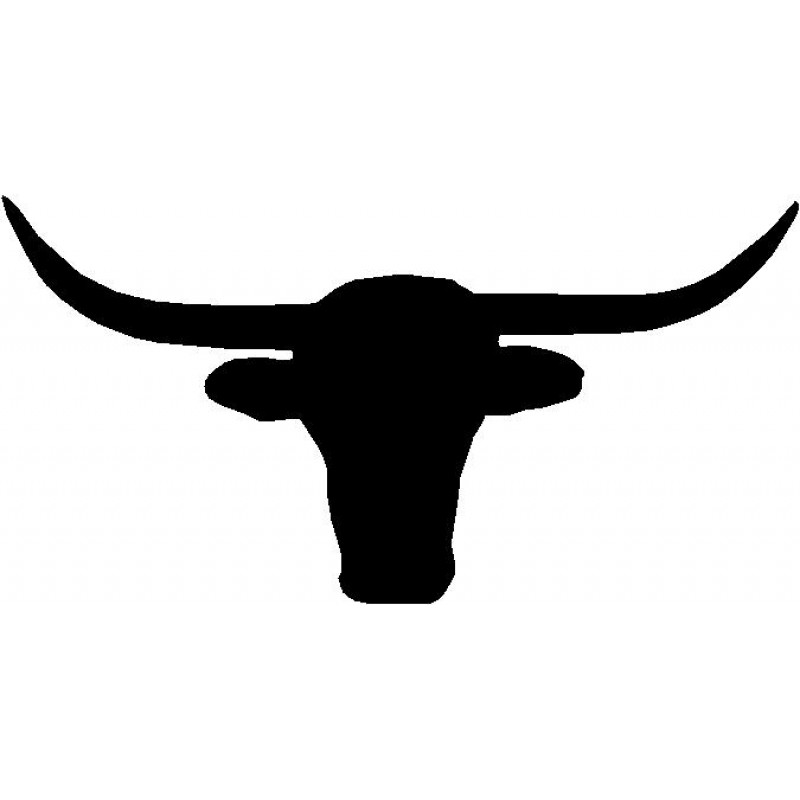 800x800 Longhorn Steer Head Silhouette Wall Hanging Magnetic Memo