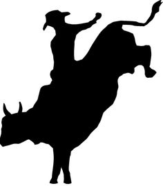 Steer Wrestler Silhouette at GetDrawings | Free download