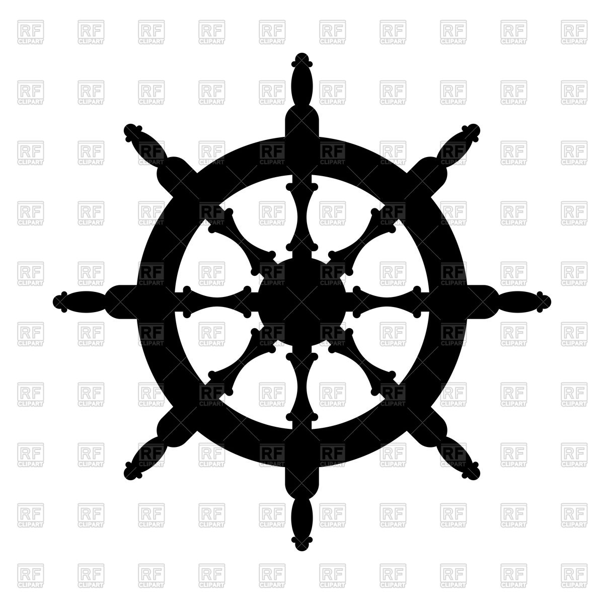 1200x1200 Steering Wheel Silhouette Isolated Royalty Free Vector Clip Art