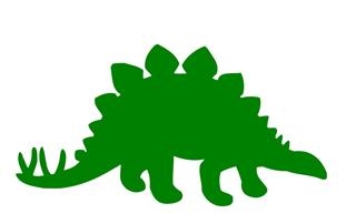 320x202 Stegosaurus Silhouette Decal Sticker