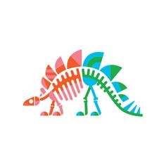 236x236 Slapart Stegosaurus Skeleton Silhouette Wall By Vinylmasterpieces