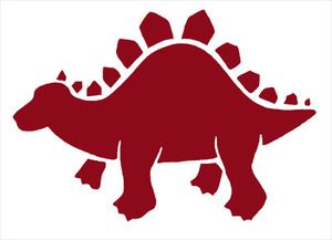 300x217 Pochoir Repositionnable 10 X 7 Cm Dinosaure Stegosaurus