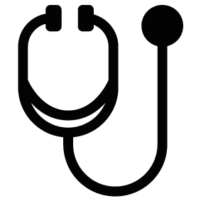 283x283 Stethoscope Silhouette Silhouette Of Stethoscope