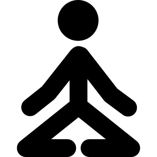 626x626 Stick Man In Yoga Position Icons Free Download