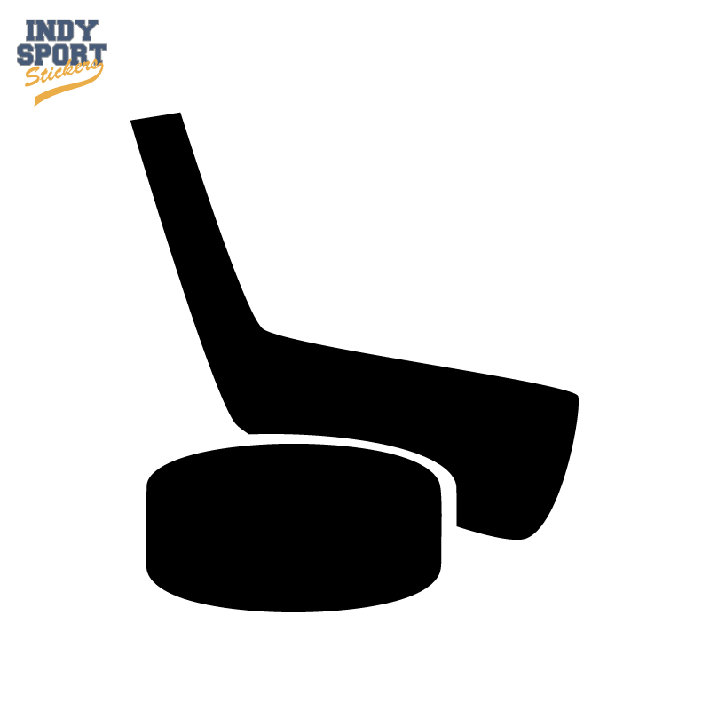 800x800 Hockey Puck And Stick Silhouette