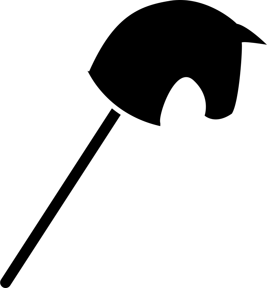 910x980 Toy Horse Head On A Stick Black Silhouette Svg Png Icon Free