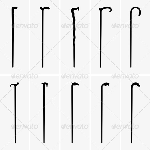 590x590 Walking Sticks By Barbulat Graphicriver