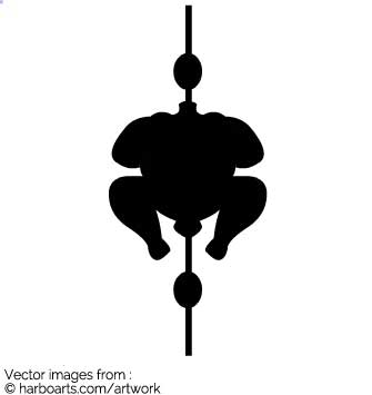 335x355 Download Chicken On Stick Silhouette