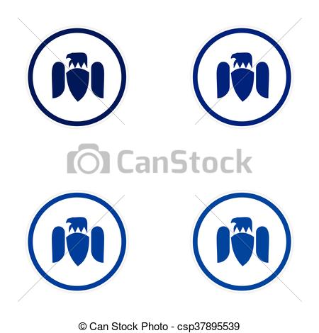 450x470 Assembly Silhouette Stickers Eagles Vectors
