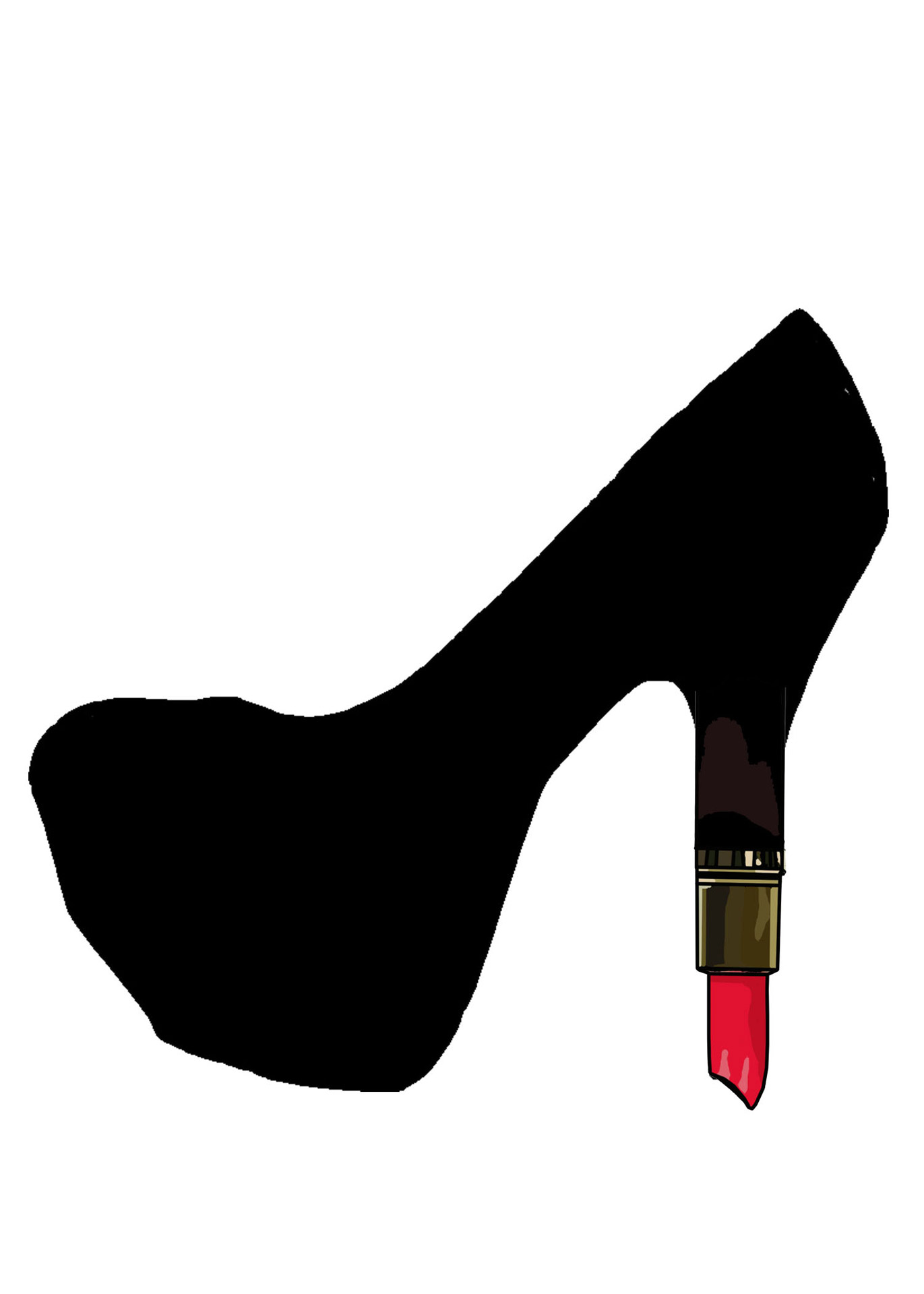 1371x1920 High Heel Lipstick Free Stock Photo