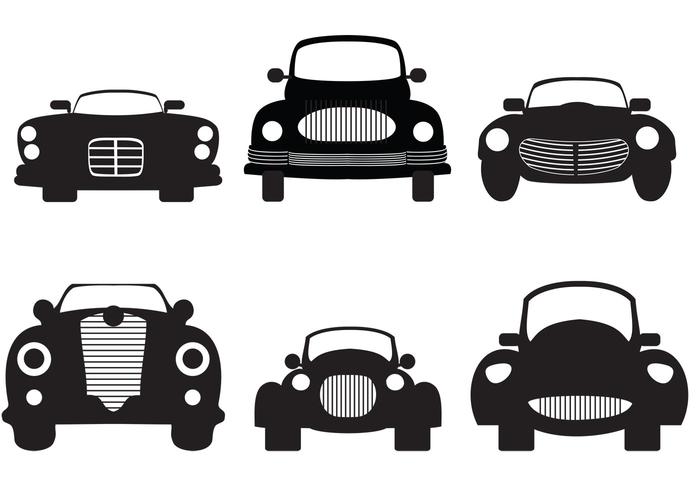 700x490 Classic Car Silhouette