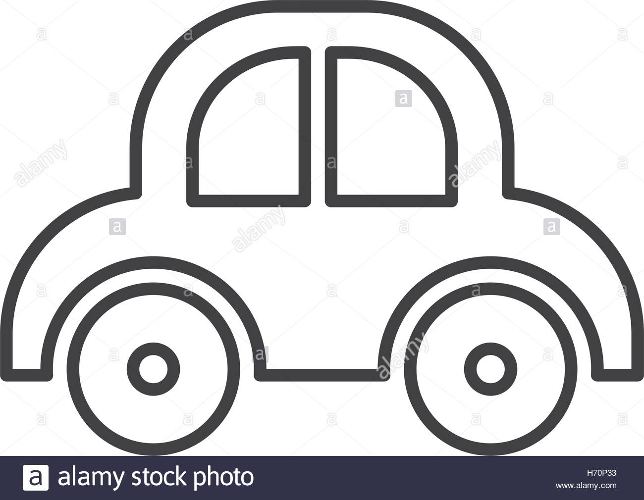 1300x1010 Silhouette Of Baby Car Toy Over White Background. Vector