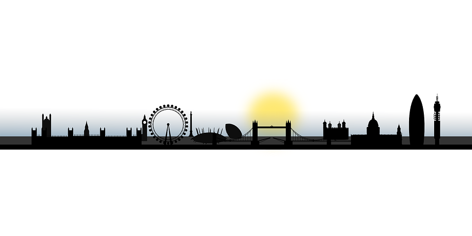 960x480 London, Skyline, Silhouette, City Cricut Adventures