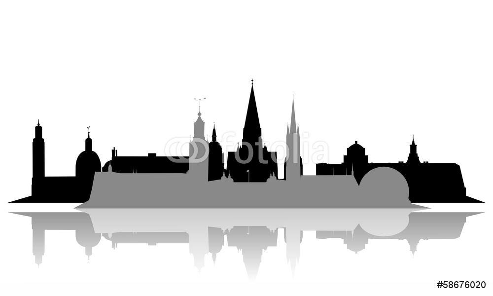 Stockholm Skyline Silhouette at GetDrawings | Free download