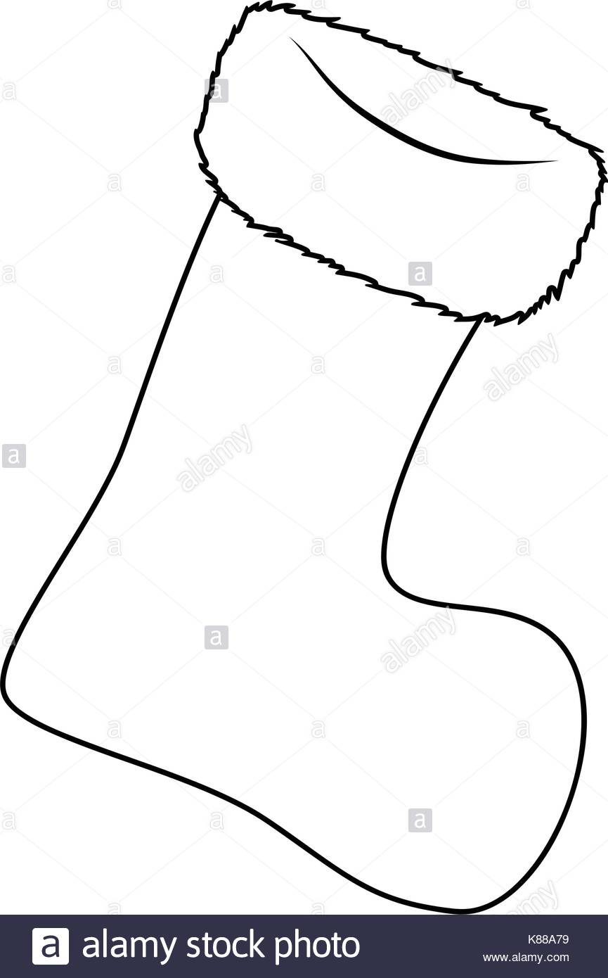 865x1390 Christmas Stocking Stock Vector Images