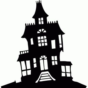 300x300 List Of Synonyms And Antonyms Of The Word Haunted House Silhouette