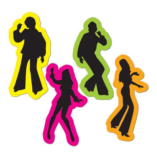 500x500 Retros 70's Silhouettes Cutouts