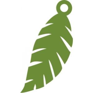 300x300 Silhouette Design Store Palm Leaf Hawaiian Celebration