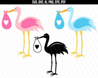 340x270 Baby And Stork Etsy
