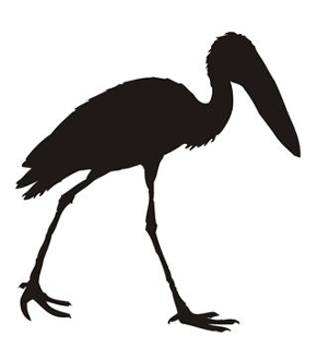 290x330 Stork Silhouette 2 Decal Sticker