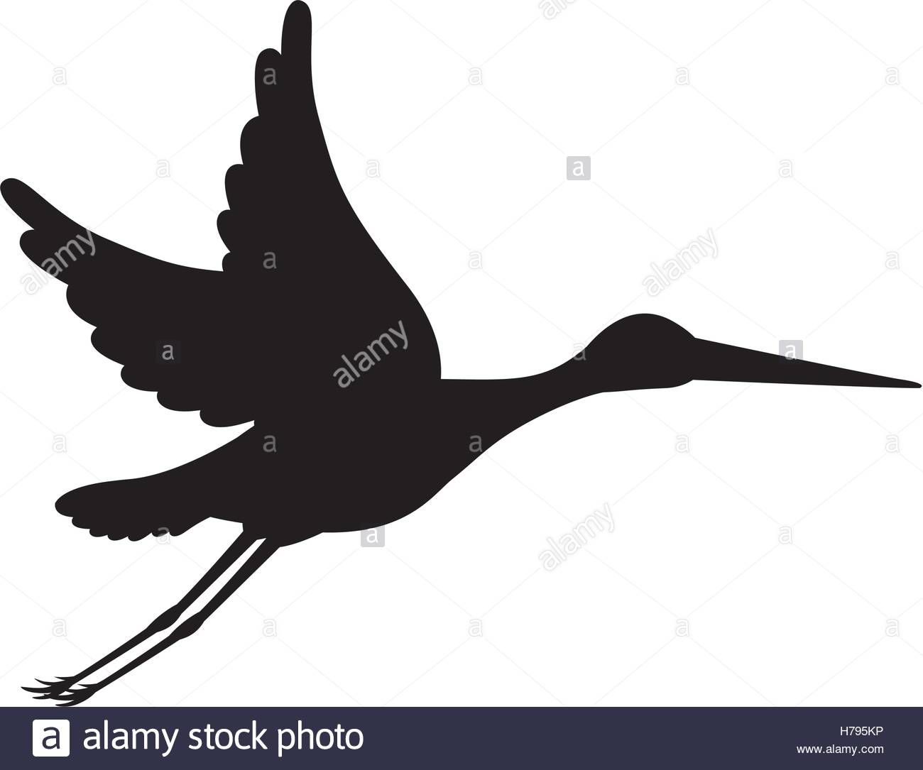 Stork Silhouette at GetDrawings | Free download