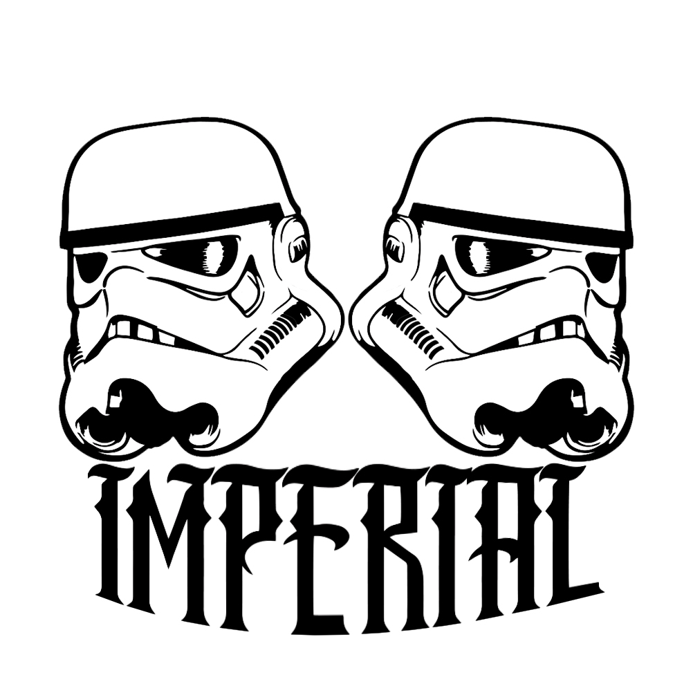 1002x1002 Stormtrooper Helmets Silhouette Vinyl Sticker Car Decal