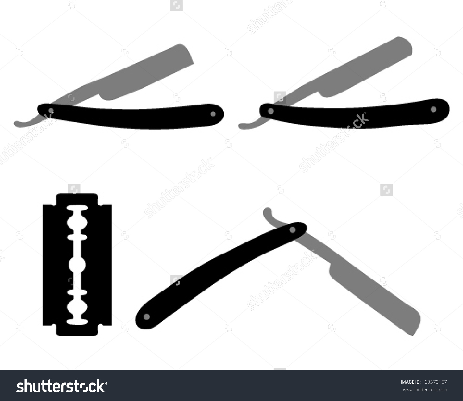 Straight Razor Silhouette At Getdrawings Free Download 8589