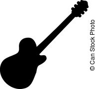 193x179 Guitar Silhouette. A Traditional Solid Body Electric Guitar