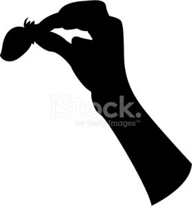 278x299 Hand Holding Strawberry Premium Clipart