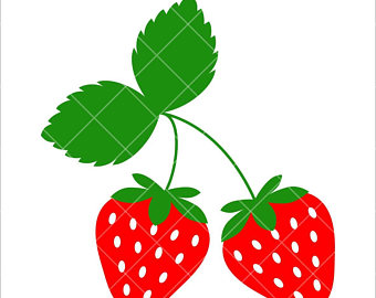 340x270 Strawberry Dxf Etsy