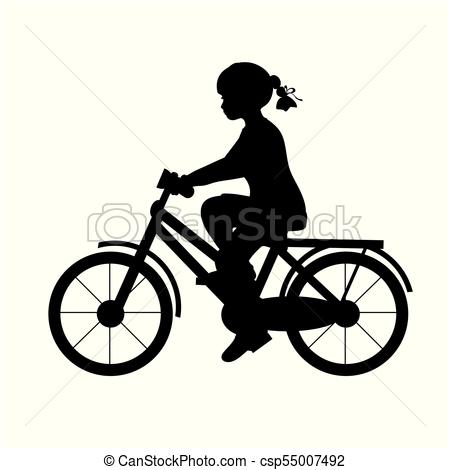 450x470 Girl Riding Bike Clipart Vector Graphics. 2,365 Girl Riding Bike
