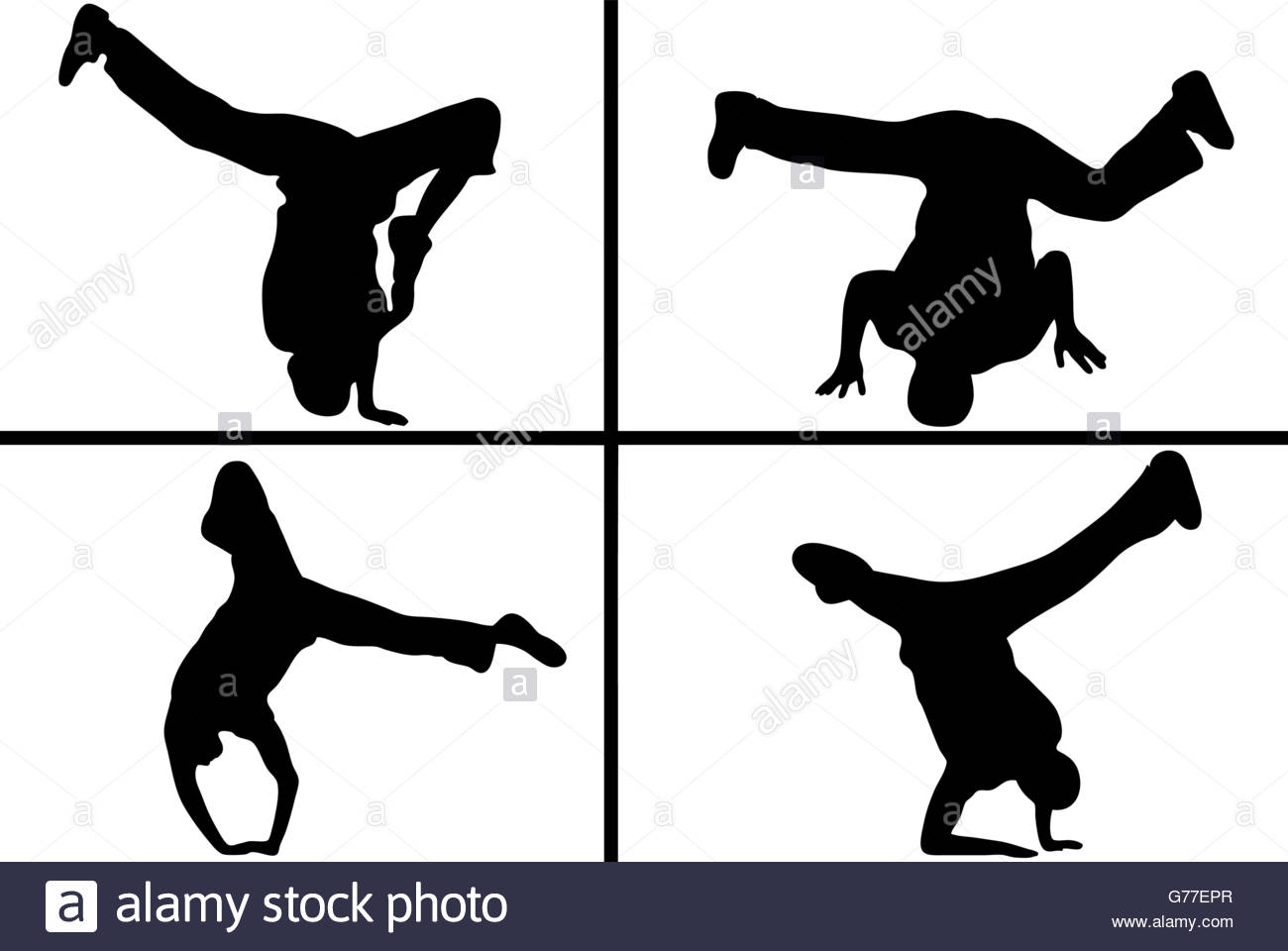 1300x960 Street Dancer Silhouette Stock Vector Art Amp Illustration, Vector