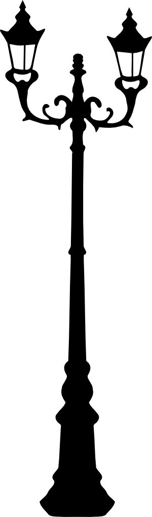 300x1019 Street Lamp Svg Street Lamp, Street And Silhouettes