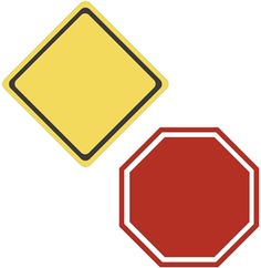 236x242 Editable Road Sign Templates (Sb8448)