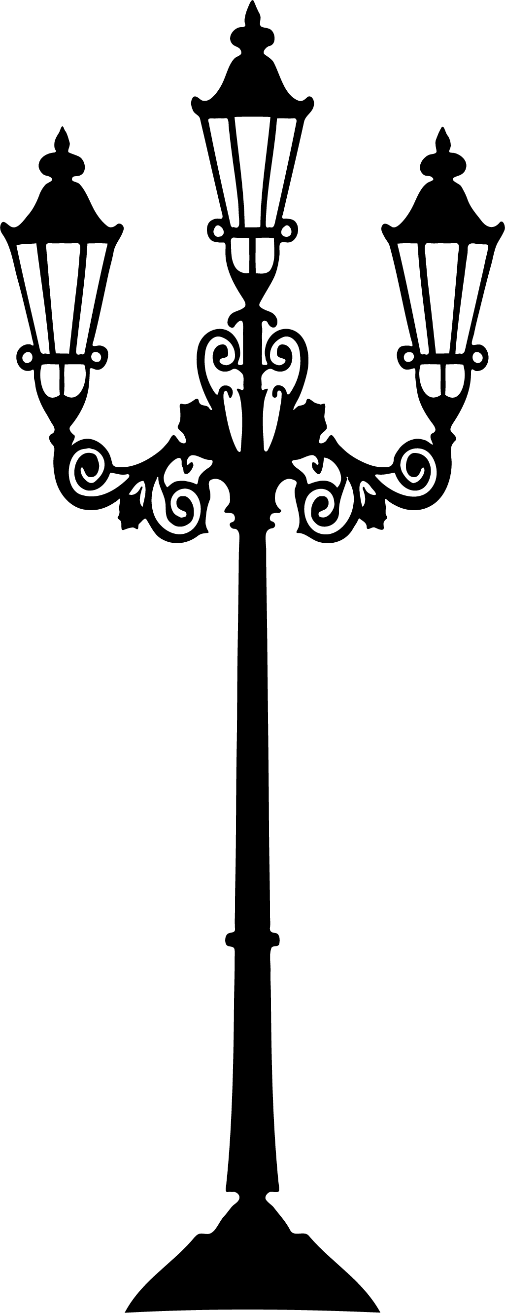1025x2661 Victorian Lamp Post Rosewood Printable Victorian