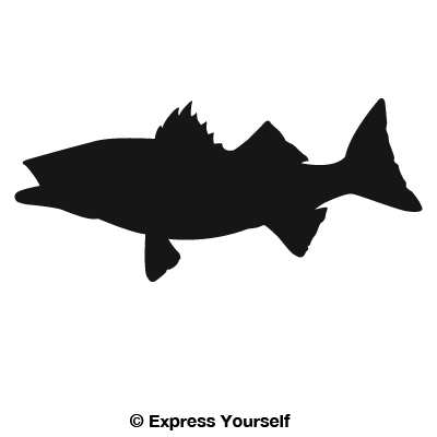 400x400 Striped Bass Decal