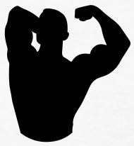 190x206 Strong Man Silhouette 1c  2012 By Funny Slogan T Shirts
