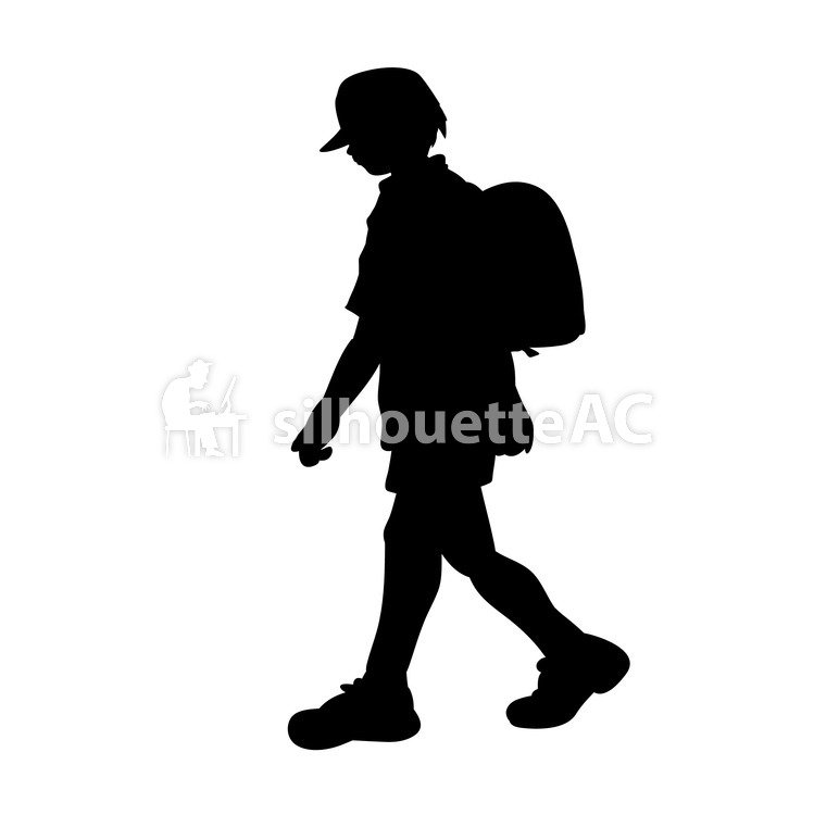 749x750 Free Silhouette Vector An Illustration, Kids