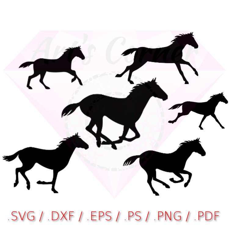 750x750 Svg Horse, Svg Files For Cricut, Files For Silhouette, Clipart