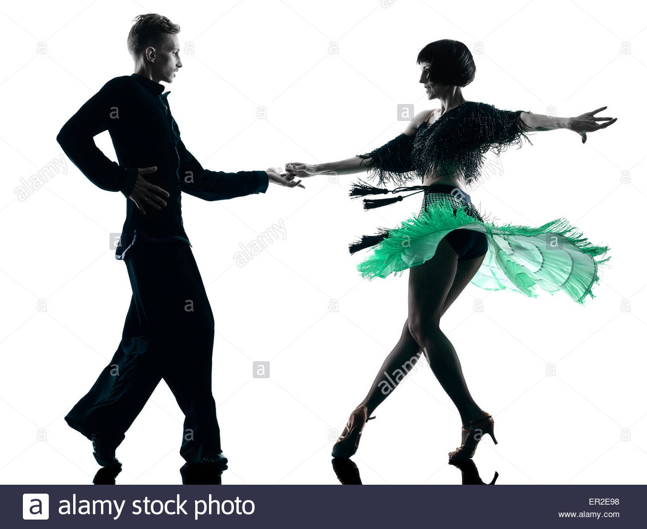 1300x1063 One Caucasian Elegant Couple Dancers Dancing In Studio Silhouette